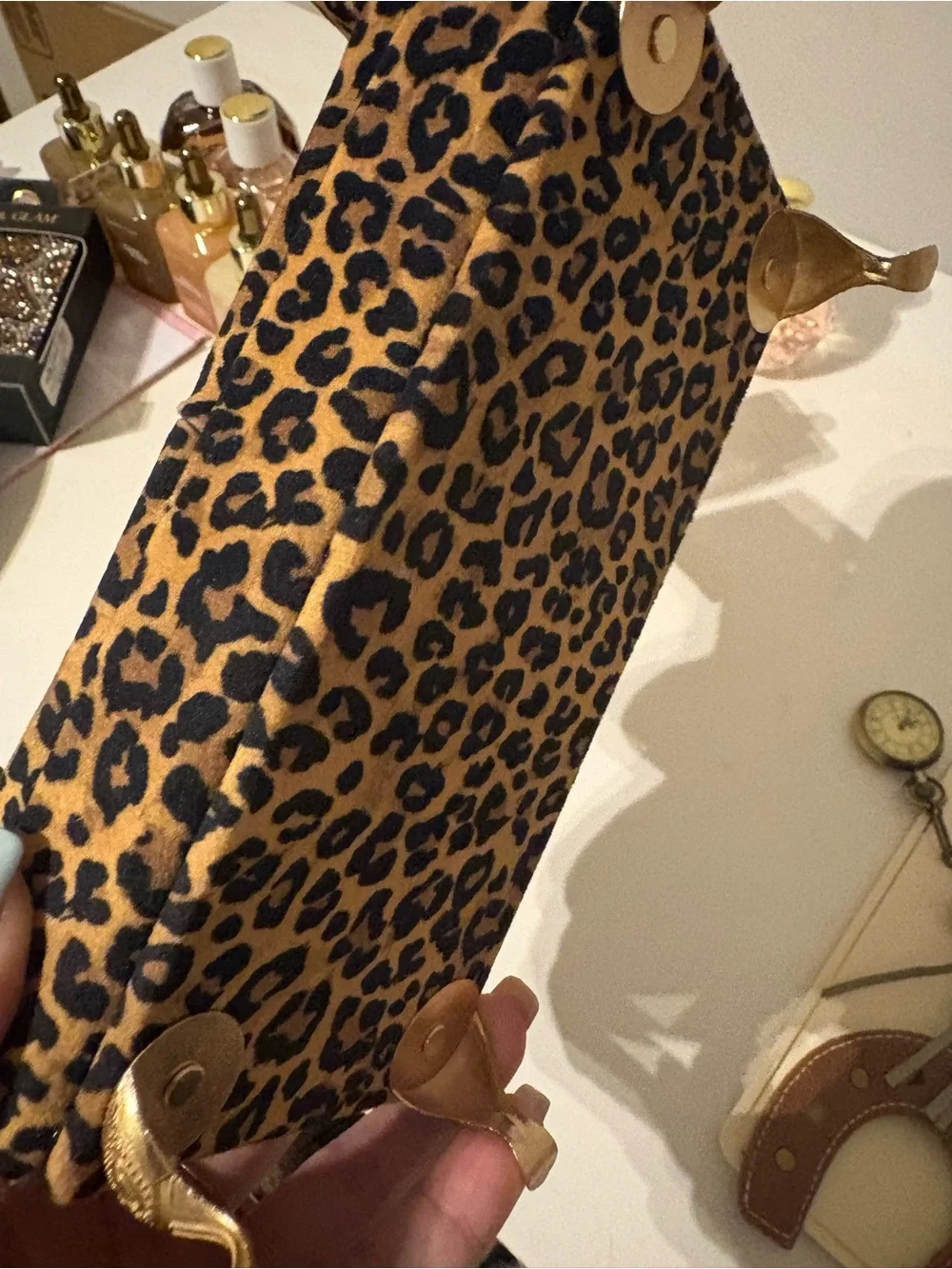 Leopard Print Women's jewelry box Brown/Black